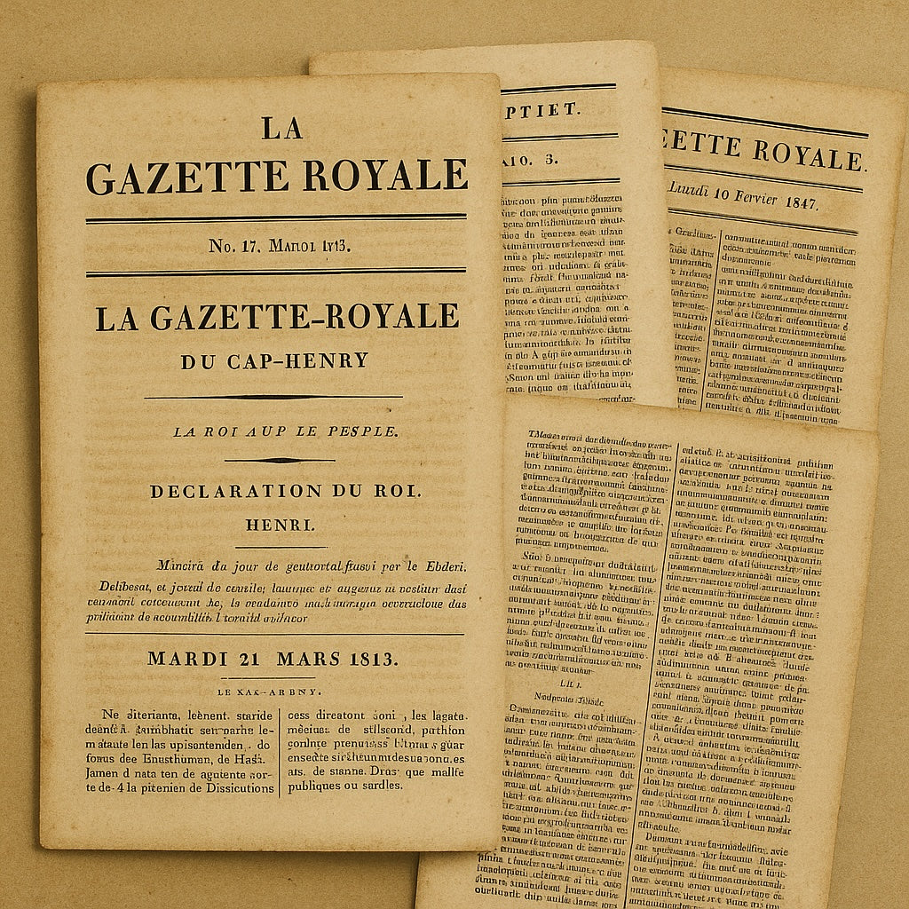 La Gazette Royale: The Printed Voice of Haiti’s Kingdom: By Maudelyne Maxineau-Gedeon for HaitiDecoded  (October Feature — “Haiti: A Royal Past”)