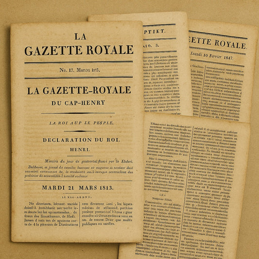 La Gazette Royale: The Printed Voice of Haiti’s Kingdom: By Maudelyne Maxineau-Gedeon for HaitiDecoded  (October Feature — “Haiti: A Royal Past”)