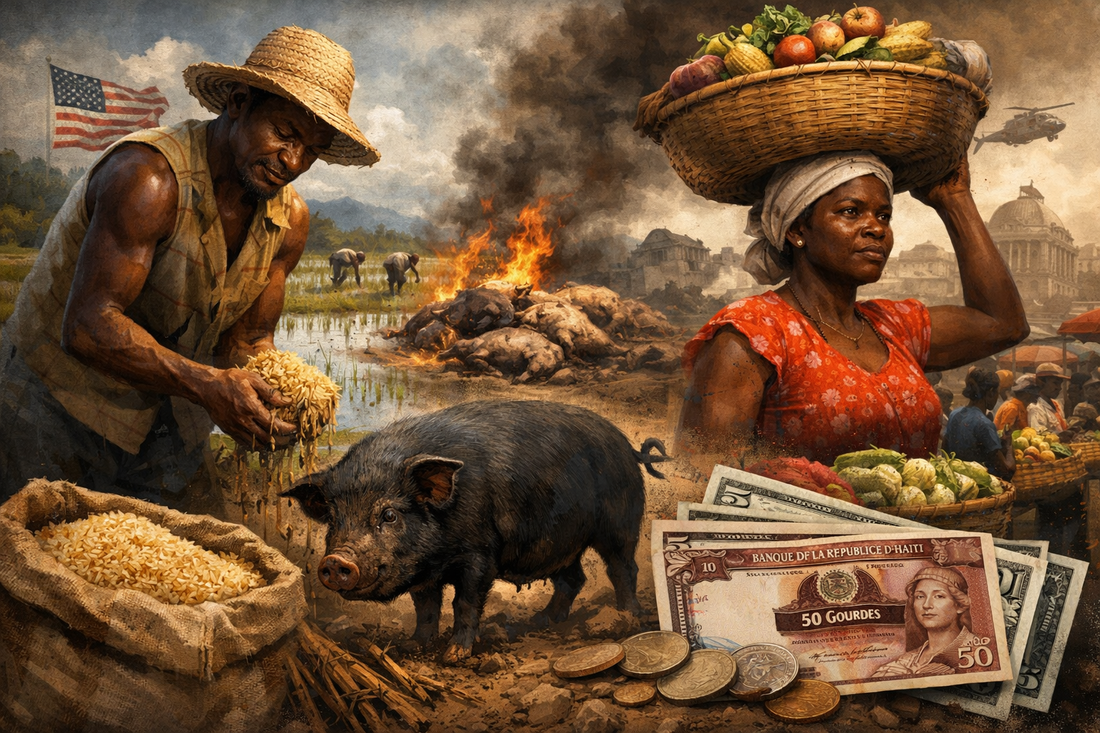 Haiti's native pig, rice and local farming