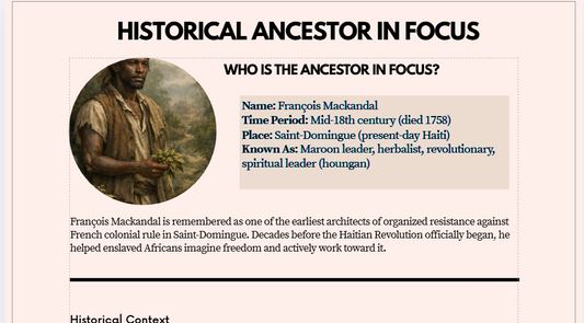 Historical Ancestor in Focus: Francois Makandal