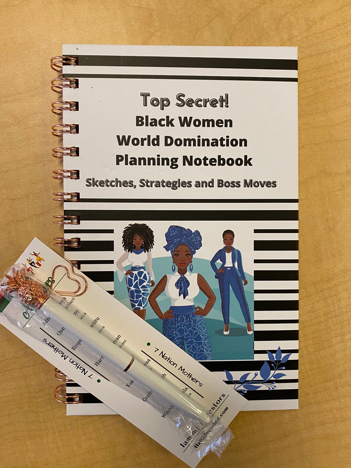 Top Secret! Black Women World Domination Planning Notebook