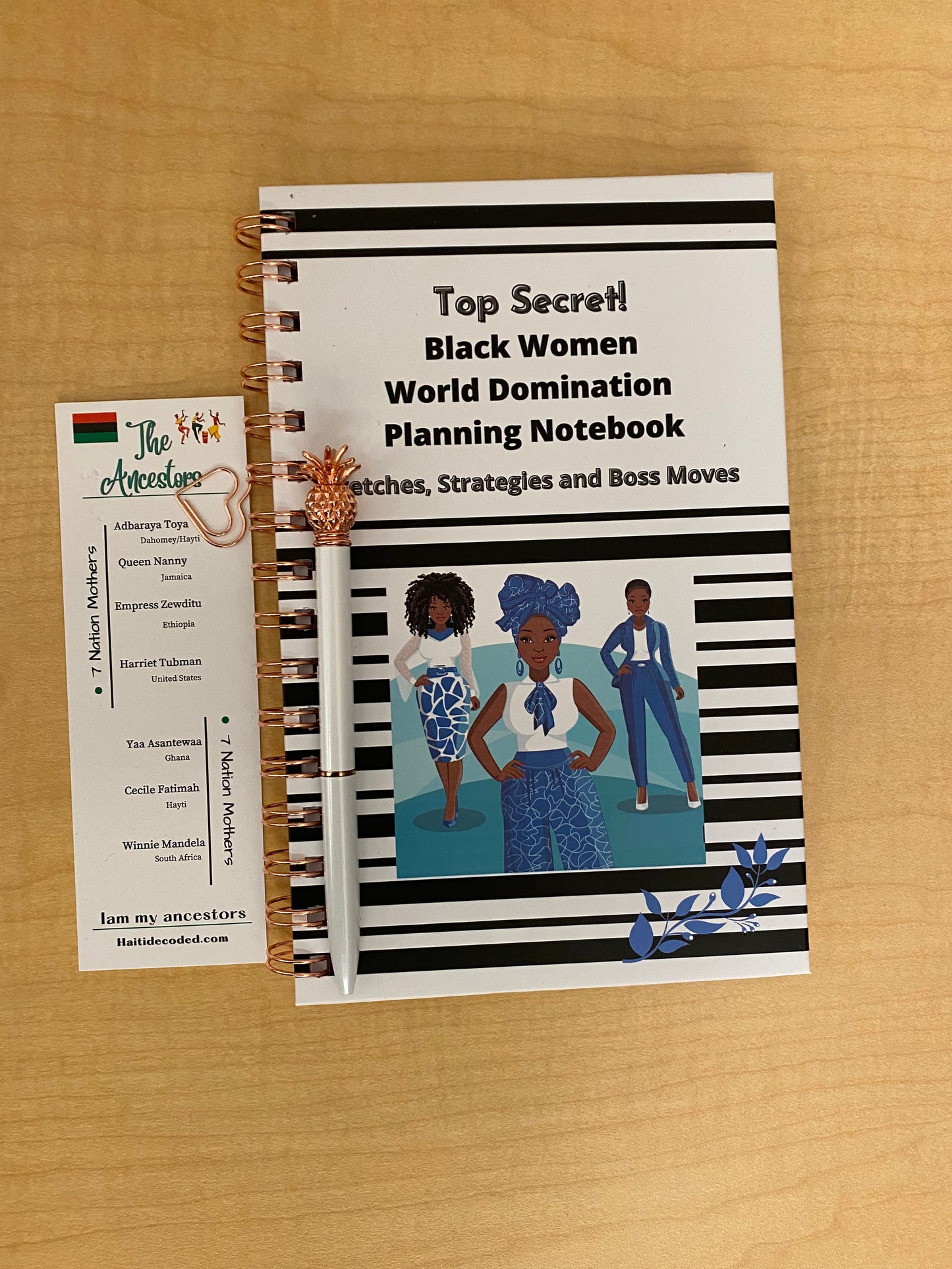 Top Secret! Black Women World Domination Planning Notebook