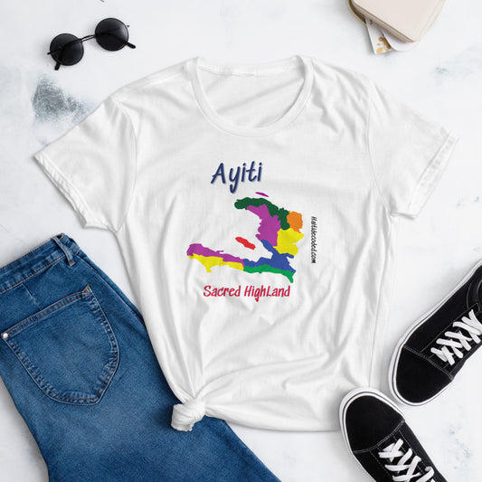 The meaning of Ayiti women's short sleeve t-shirt